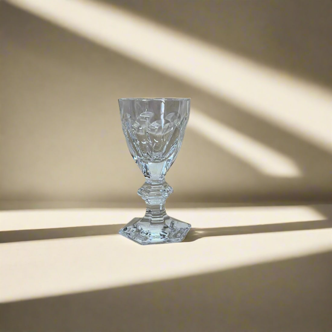 Baccarat Crystal Harcourt No. 6 Shot Glass Set of 6 1201106: Material : Crystal Designer : Baccarat Measurements : D: 1 3/4'', H: 3 5/8''. Marked: : Baccarat. Condition: : New, store sample. Additional: With box.