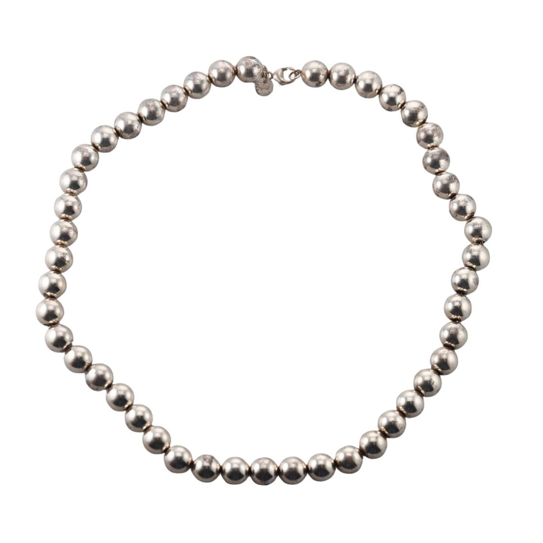 Tiffany & Co HardWear Sterling Silver Bead Necklace: Metal : Sterling Silver Designer : Tiffany & Co Gemstone : None Measurements : Necklace is 18" long and 9.5mm wide Marked: : Tiffany & Co, AG925 Weight: : 53 grams