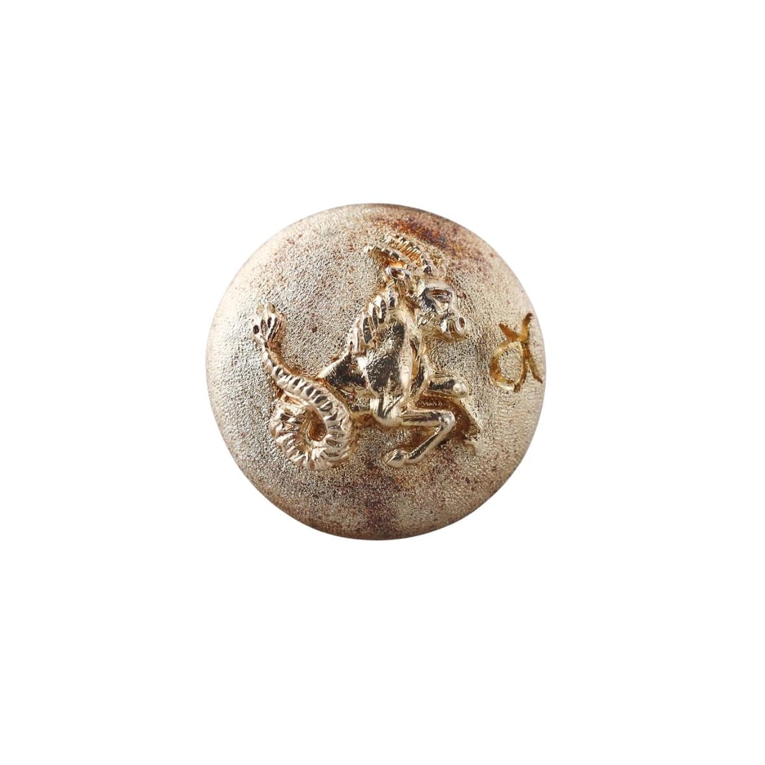 Buccellati Sterling Silver Zodiac Sign Capricorn Ring: Metal : Sterling Silver (Gold Tone) Designer : Buccellati Gemstone : None Measurements : Ring size 7.75. Top is 23mm in diameter Marked: : Gianmaria Buccellati,Italy, Sterling W