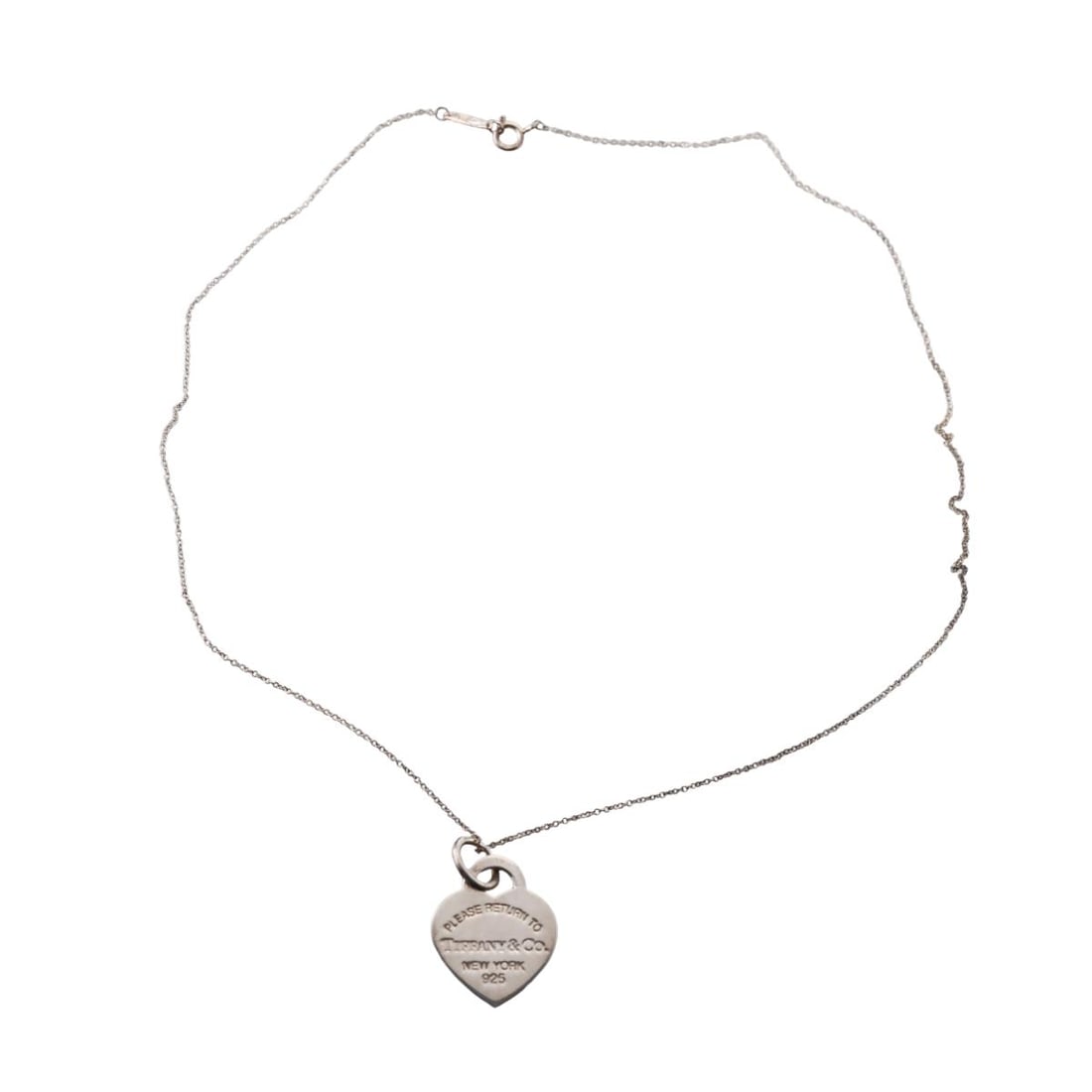 Tiffany & Co Return To Sterling Silver Heart Pendant Necklace: Metal : Sterling Silver Designer : Tiffany & Co Gemstone : None Measurements : Necklace is 18" long. Pendant is 25mm long Marked: : Tiffany & Co Ag 925 Weight: : 6.8 grams Condition: : Excellent