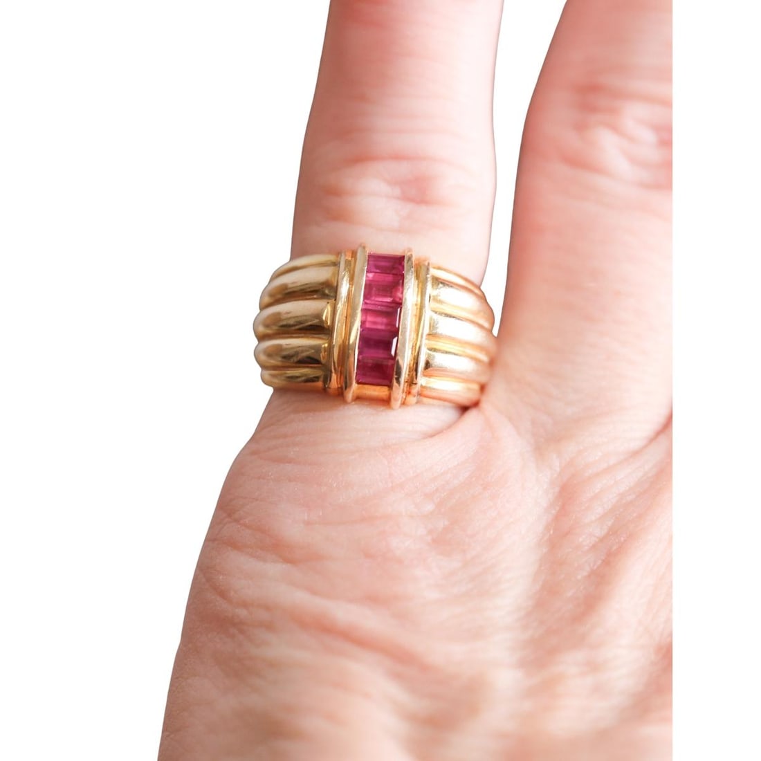 14k Gold Ruby Ring - 4