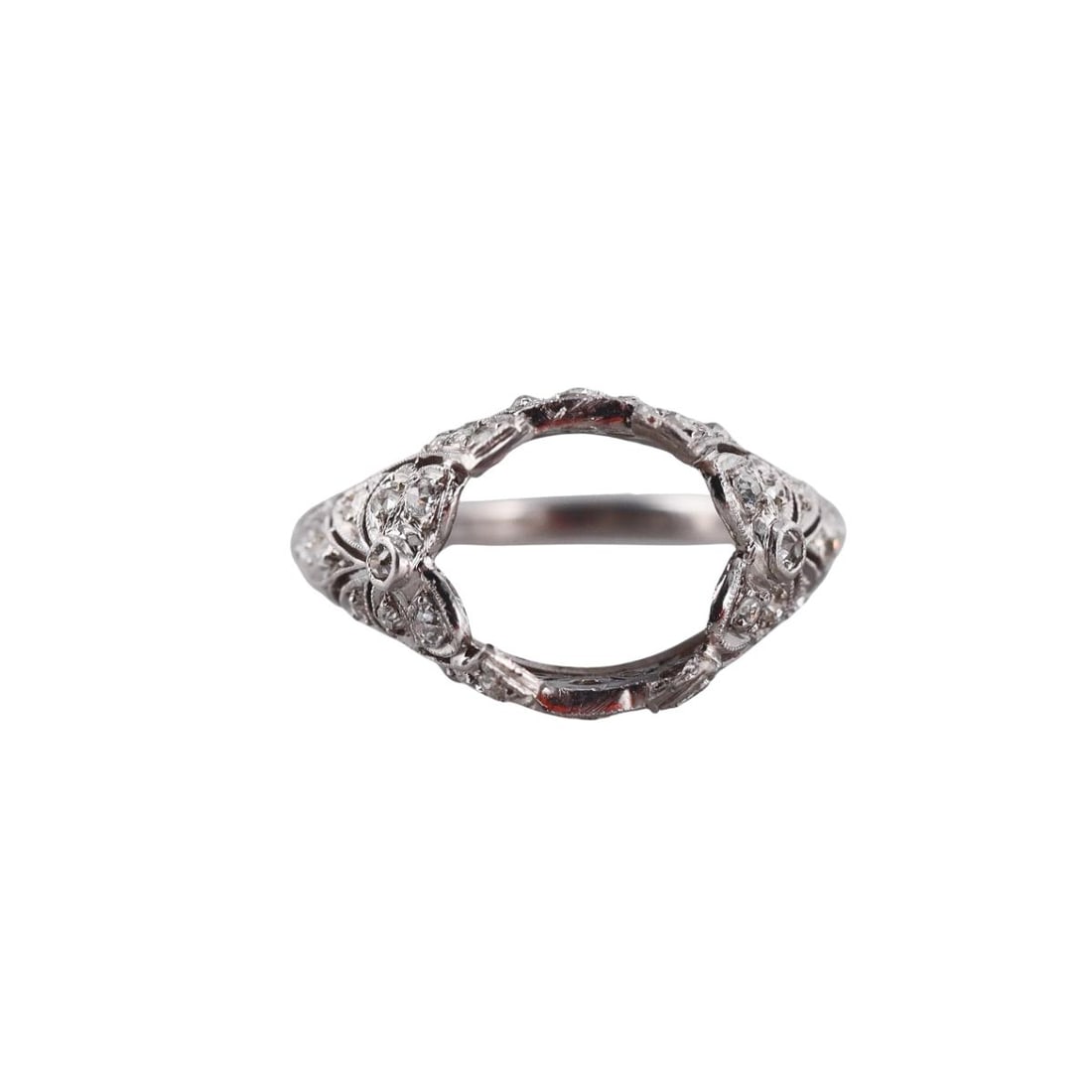 Art Deco Platinum Diamond Ring Setting (1 of 4)