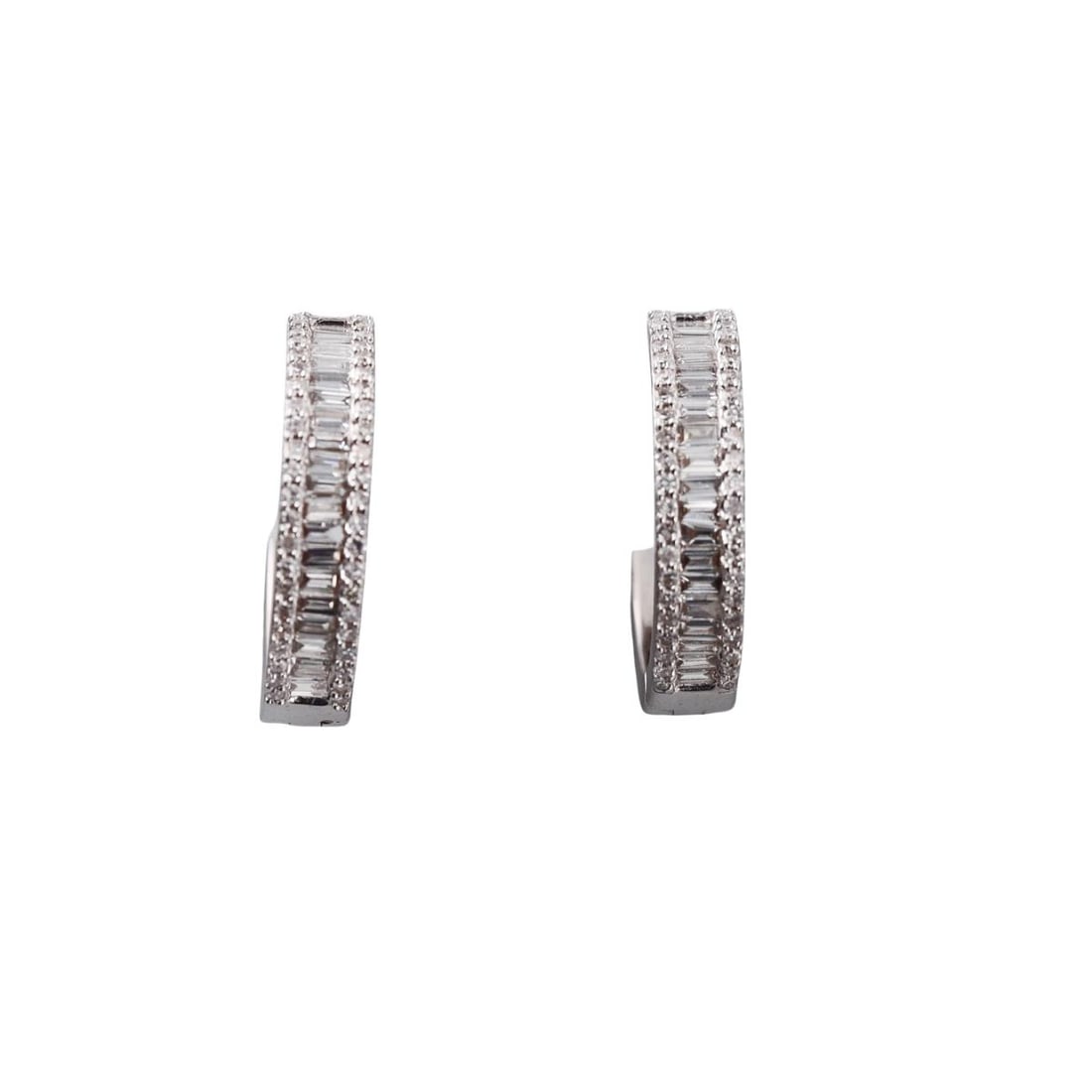 Effy 14K Gold Diamond Hoop Earrings (1 of 4)