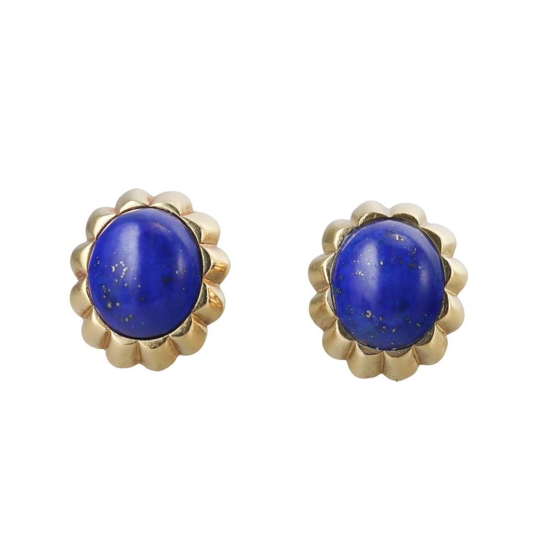 Cellino 18K Gold Lapis Lazuli Oval Earrings (1 of 3)