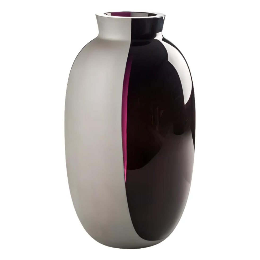Venini Koori Vase: Material : Murano Glass Designer : Venini Measurements : H: 39 cm, D: 23cm. Marked: : Venini. Condition: : New/store sample. Additional: With box and COA.