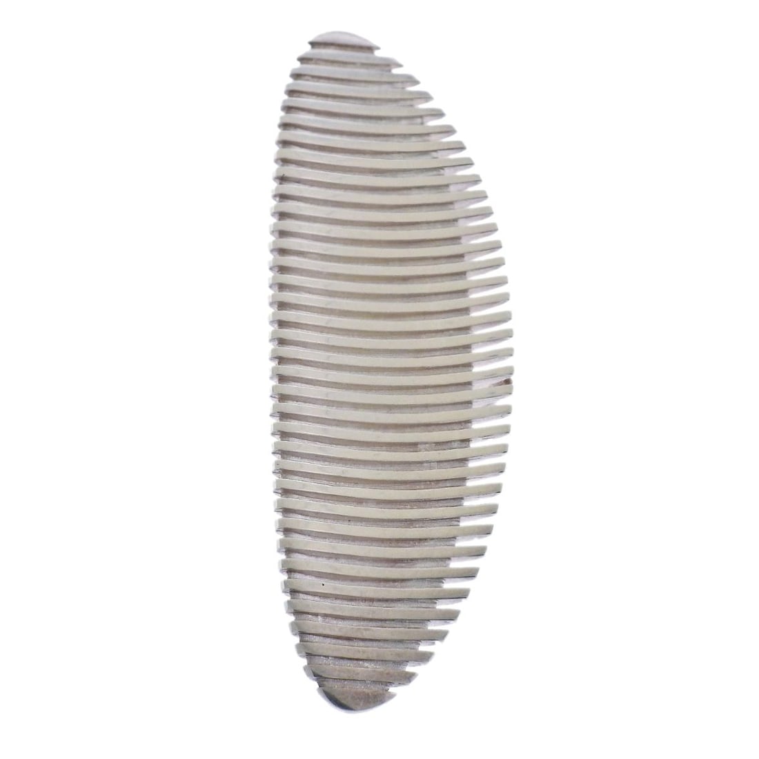 Georg Jensen Zaha Hadid Lamellae Sterling Silver Long I Ring 623 C: Metal : Sterling Silver Designer : Georg Jensen Gemstone : None Measurements : Ring top is 2 7/8" x 1", Ring size 53. Marked: : GJ mark, 952 S, 623 C, Zaha Hadid Weight: : 33.1grams Condition: : Mint