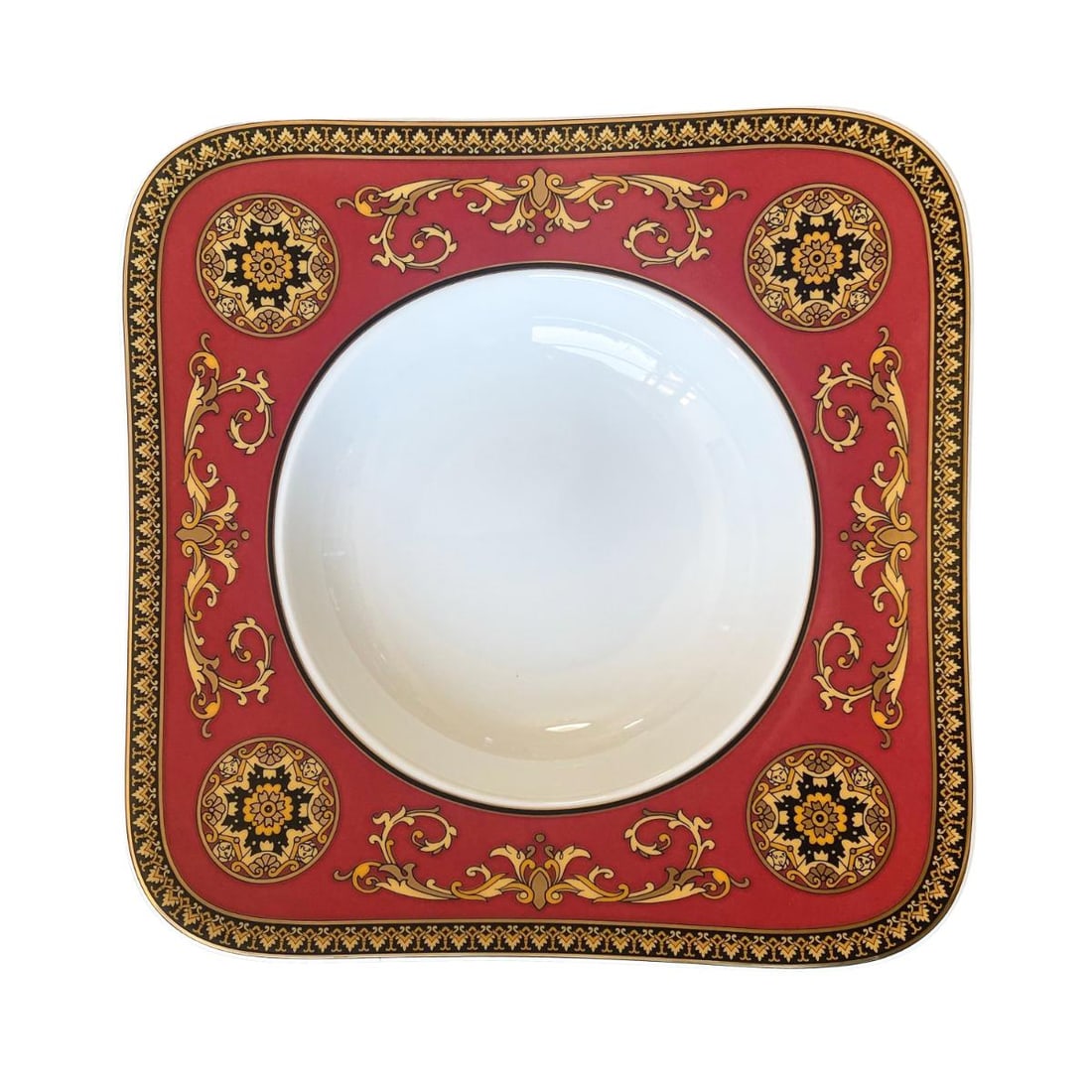 Versace by Rosenthal Medusa Square Soup Plate 16123 (1 of 3)