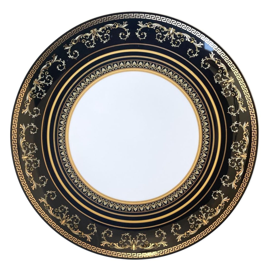 Versace by Rosenthal Virtus Gala Black Dinner Plate 10229 (1 of 3)