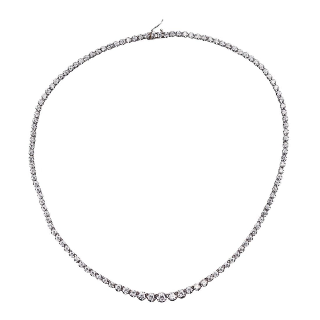 Platinum 5ctw Diamond Riviera Necklace (1 of 5)