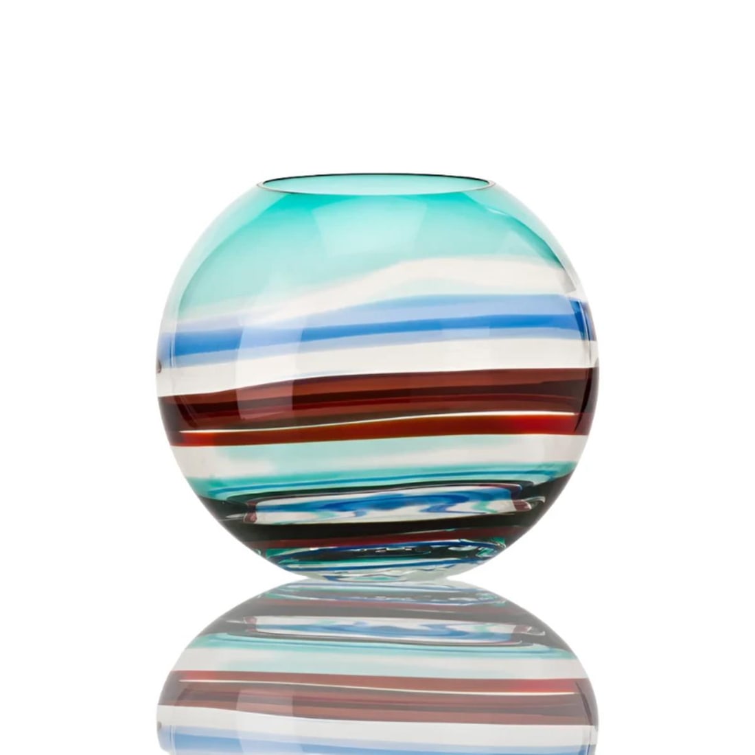 Venini Miraggio Di Colore Vase: Material : Murano Glass Designer : Venini Measurements : H: 33 cm, D: 31cm. Marked: : Venini. Condition: : New/store sample. Additional: With box and COA.