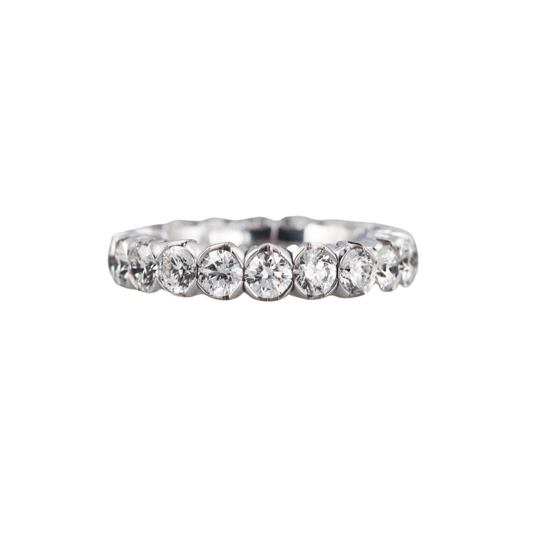 Mattioli X-Band 18K Gold 3.70ctw Diamond Flexible Eternity Band Ring (1 of 4)
