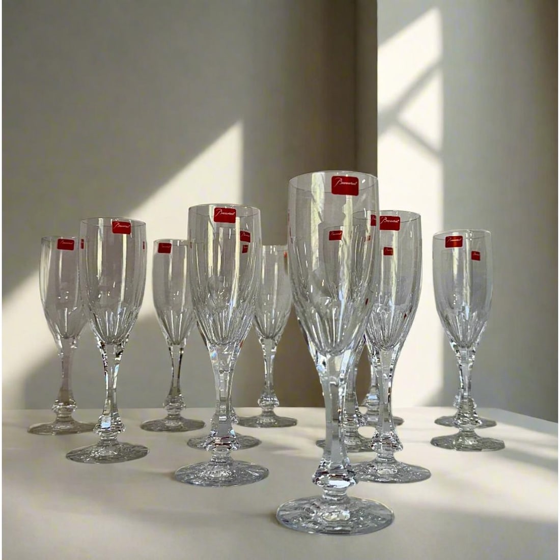 Set of 12 Baccarat Monaco Champagne Glass 1216109 (1 of 5)