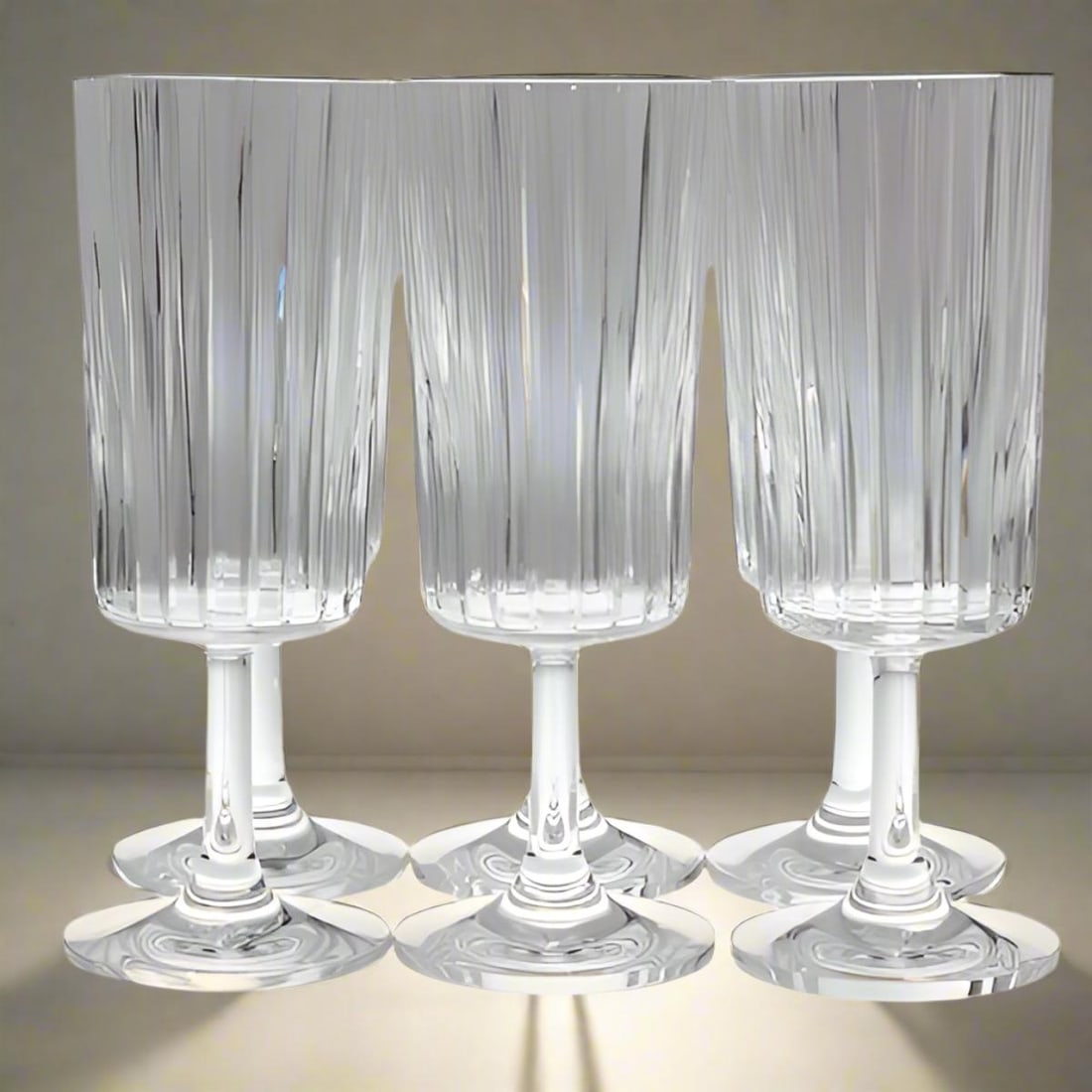 Set of 6 Baccarat Crystal Harmonie Bourgogne Wine Glass (1 of 3)