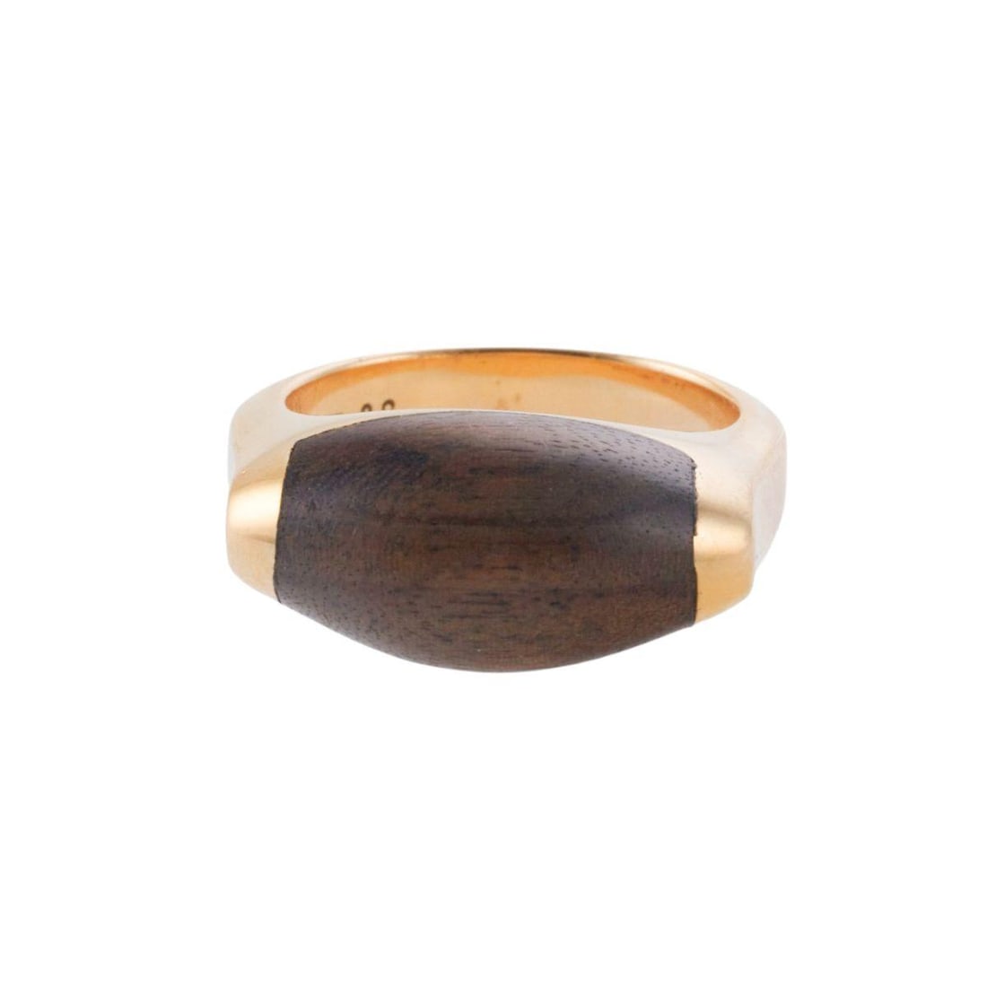 Asprey 18K Gold Wood Ring (1 of 6)