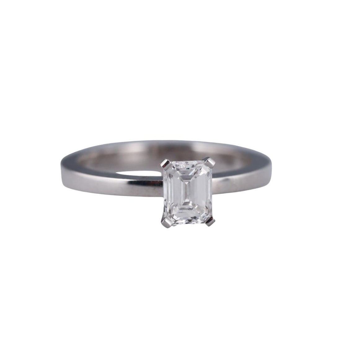 Chopard GIA 0.70ct D VS1 Emerald Cut Diamond Engagement Ring: Metal : Platinum Designer : Chopard Gemstone : GIA 0.70ct emerald cut diamond D VS1. Measurements : RIng size 5. Marked: : Chopard, 0.70ct, D VS1, 2173765195, 829097-9048, Pt950, ma