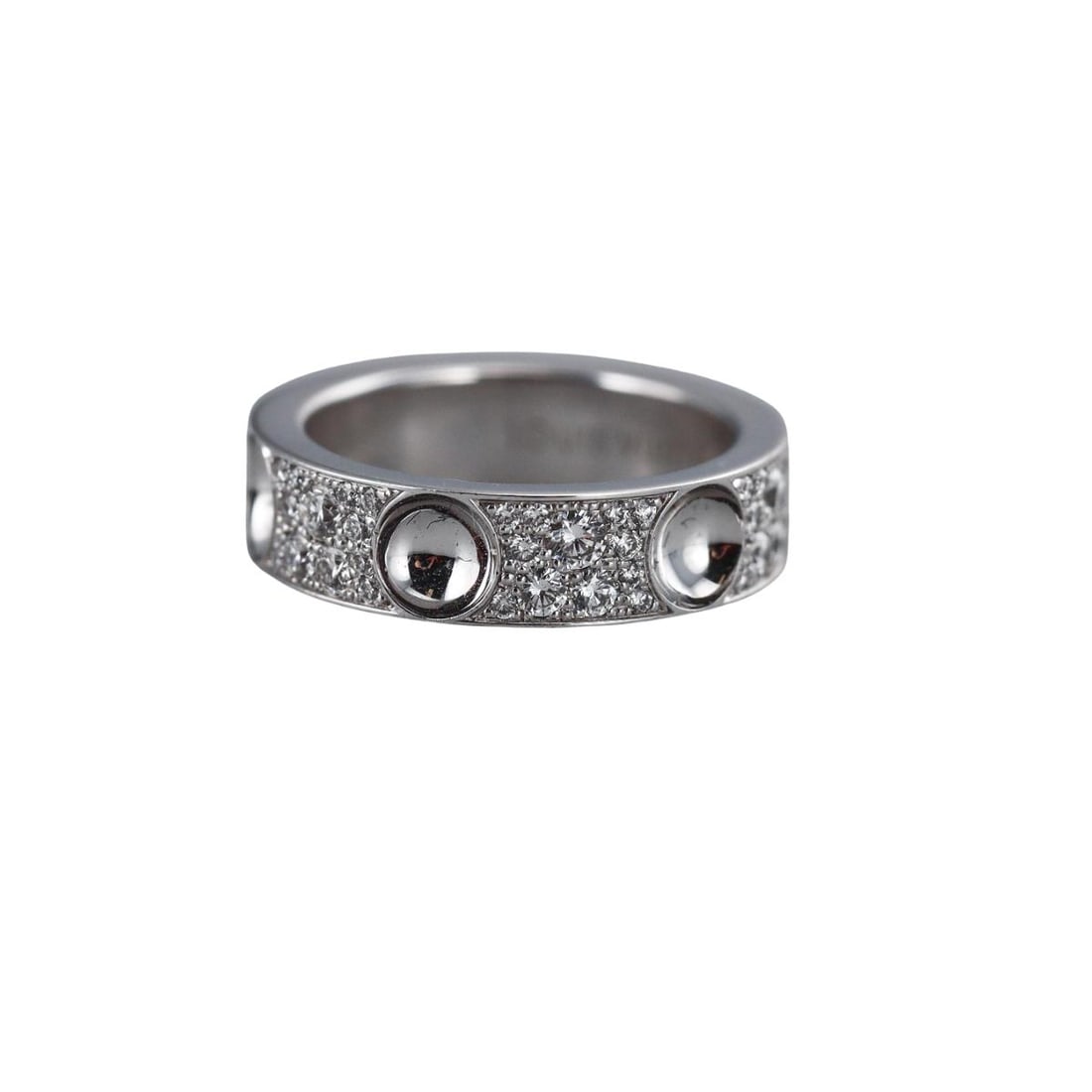 Louis Vuitton Empreinte 18K Gold Diamond Band Ring (1 of 5)