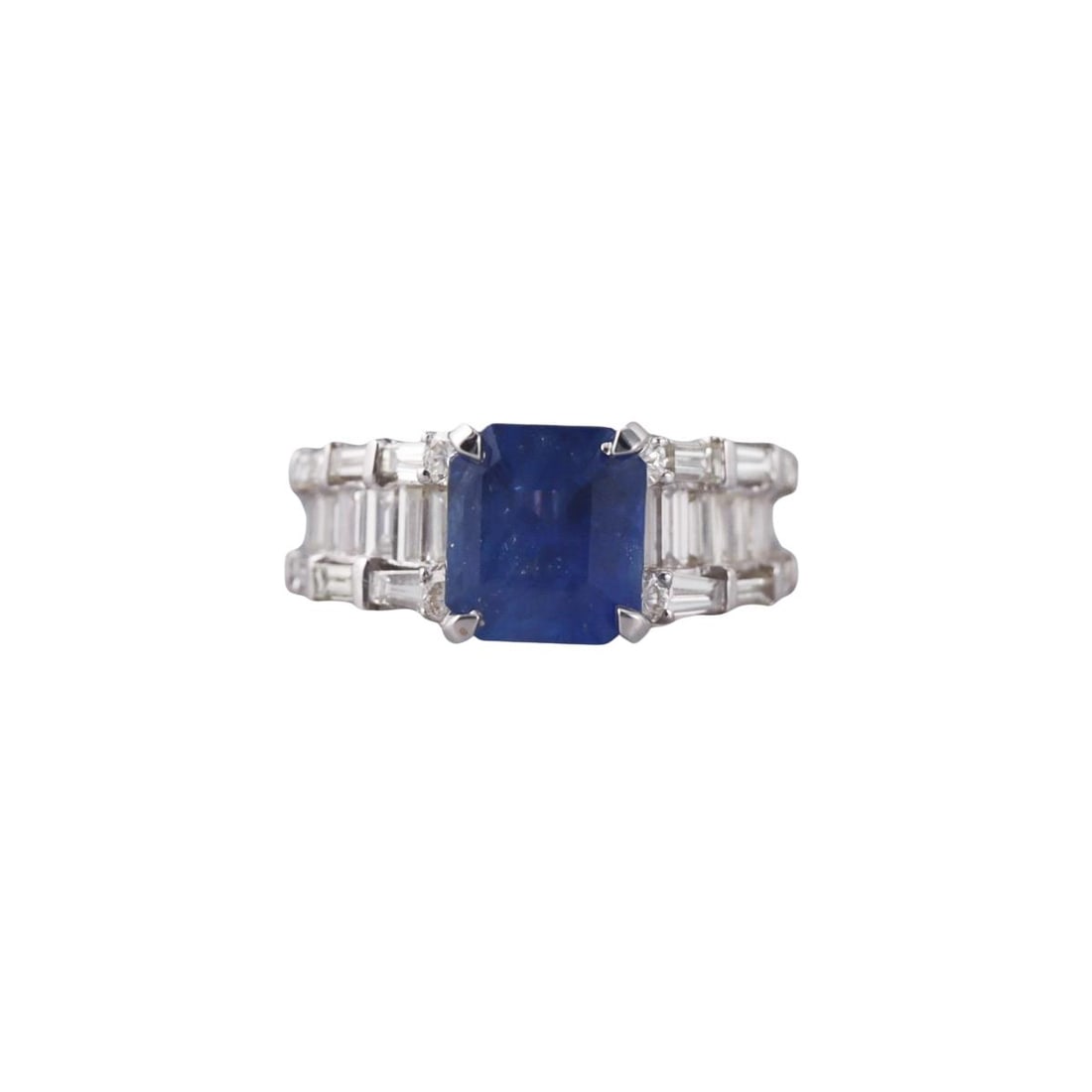 14k Gold 3.34ct Sapphire Diamond Ring (1 of 2)