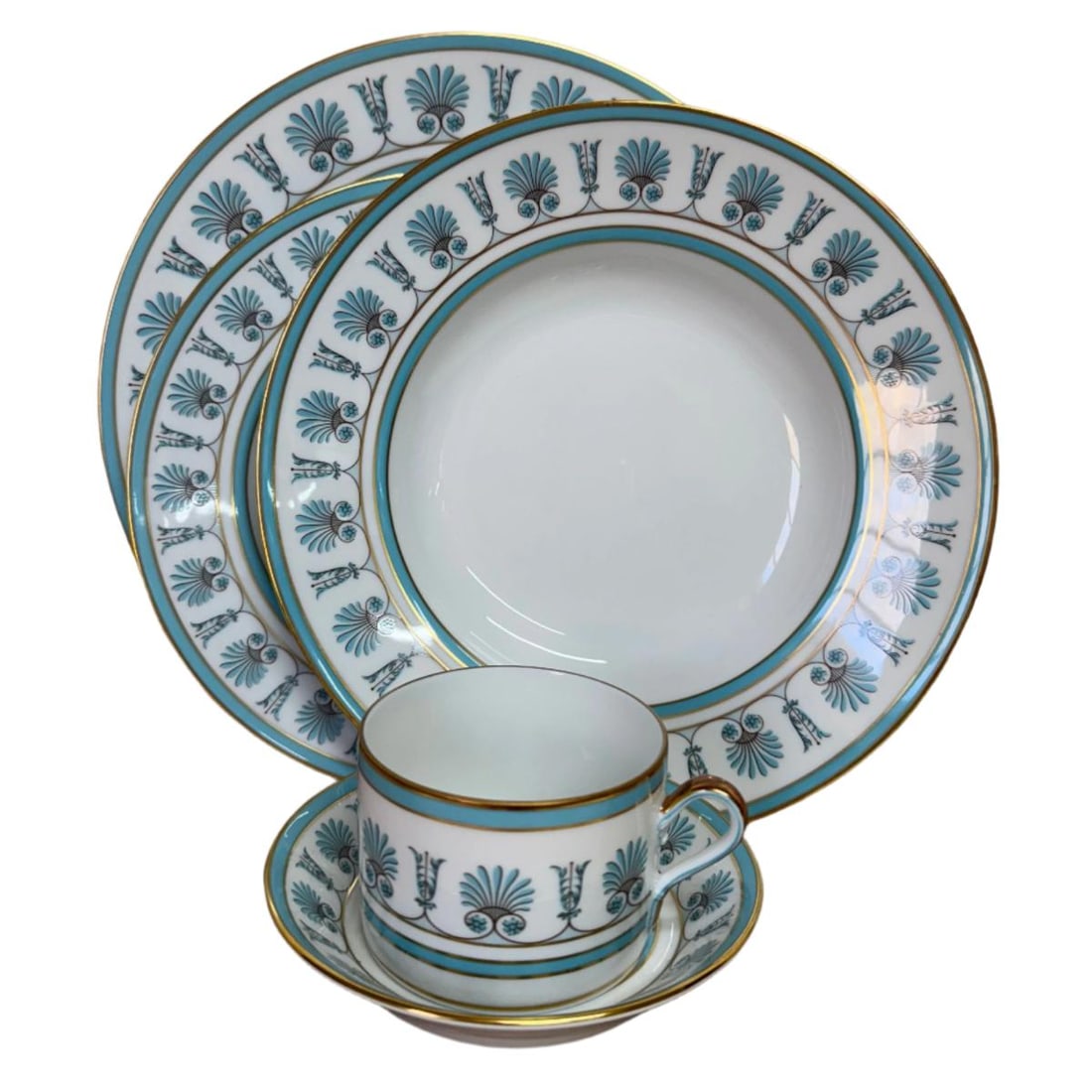 5pc Richard Ginori Palmette Dinner Place Setting (1 of 9)