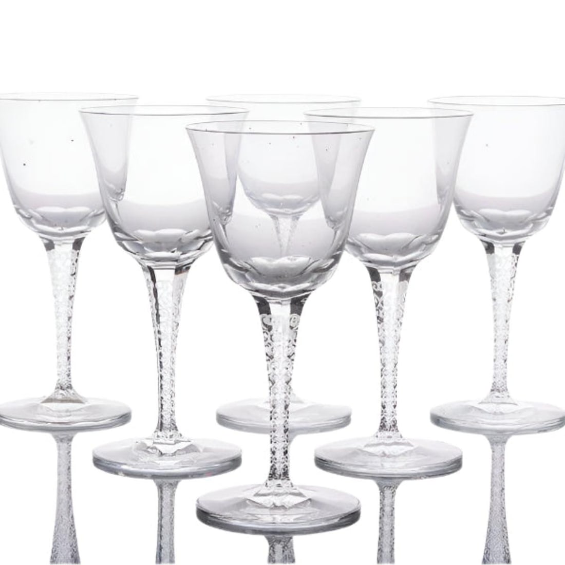 Set of 6 Lalique Treves Water Goblet Glass (1 of 5)
