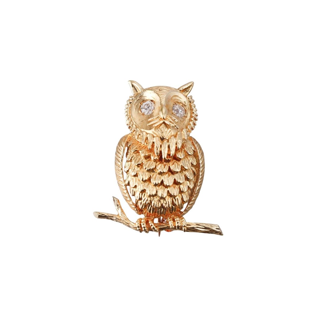 18k Gold Diamond Owl Brooch Pin: Metal : 18k Yellow Gold Designer : Not Signed Gemstone : Diamonds approx. 0.20ctw. Measurements : Brooch is 33mm x 20mm. Marked: : 18k. Weight: : 13.4 grams Condition: : Excellent. Additional: n/a