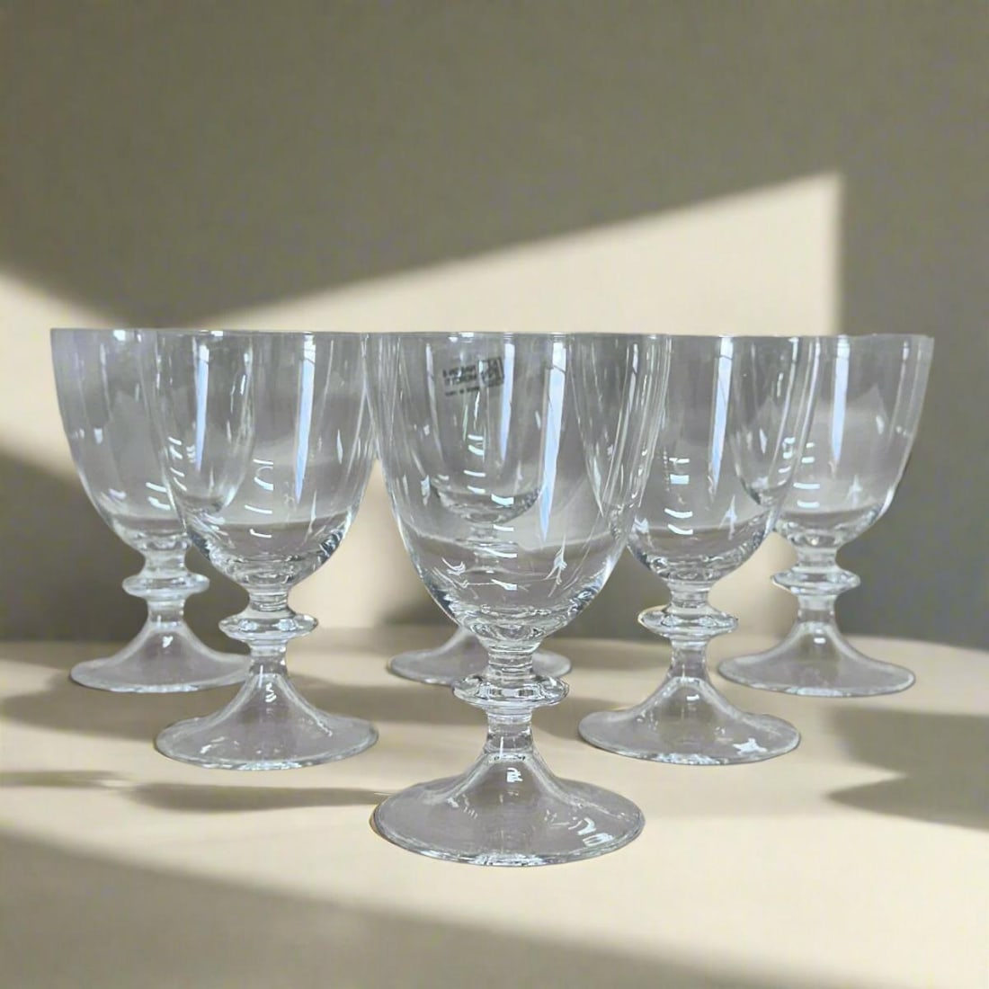 Set of 6 Nason & Moretti Murano Vintage Wine Glass: Material : Murano glass Designer : Carlo Moretti Measurements : 5" (H) x 3" (top Diam.) / 12.5cm (H) x 8cm (top Diam.) Marked: : Carlo Moretti Condition: : New, store sample A