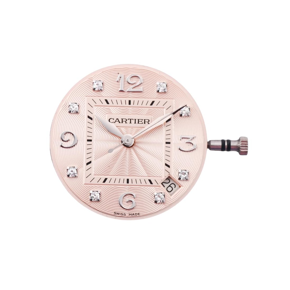 Cartier Pasha Pink Diamond Watch Dial & Movement 048 (1 of 3)