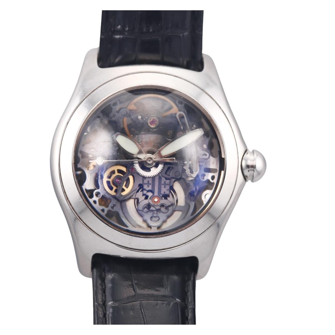 Corum Bubble Automatic Skeleton Dial Stainless Steel Watch 182.150.20 (1 of 6)