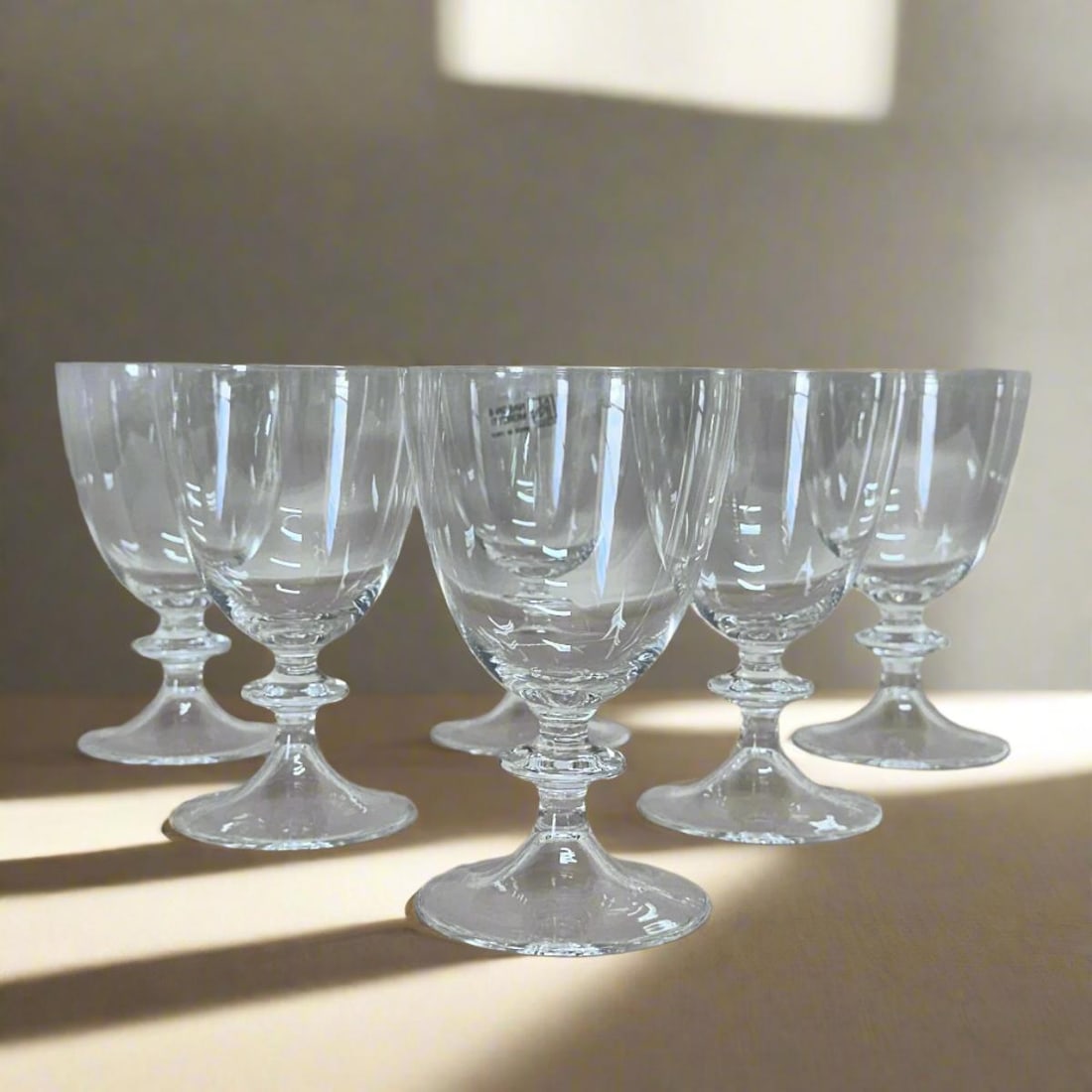 Set of 6 Nason & Moretti Murano Vintage Wine Glass: Material : Murano glass Designer : Carlo Moretti Measurements : 5.25" (H) x 3.35" (top Diam.) / 13.5cm (H) x 8cm (top Diam.) Marked: : Carlo Moretti Condition: : New, store sample