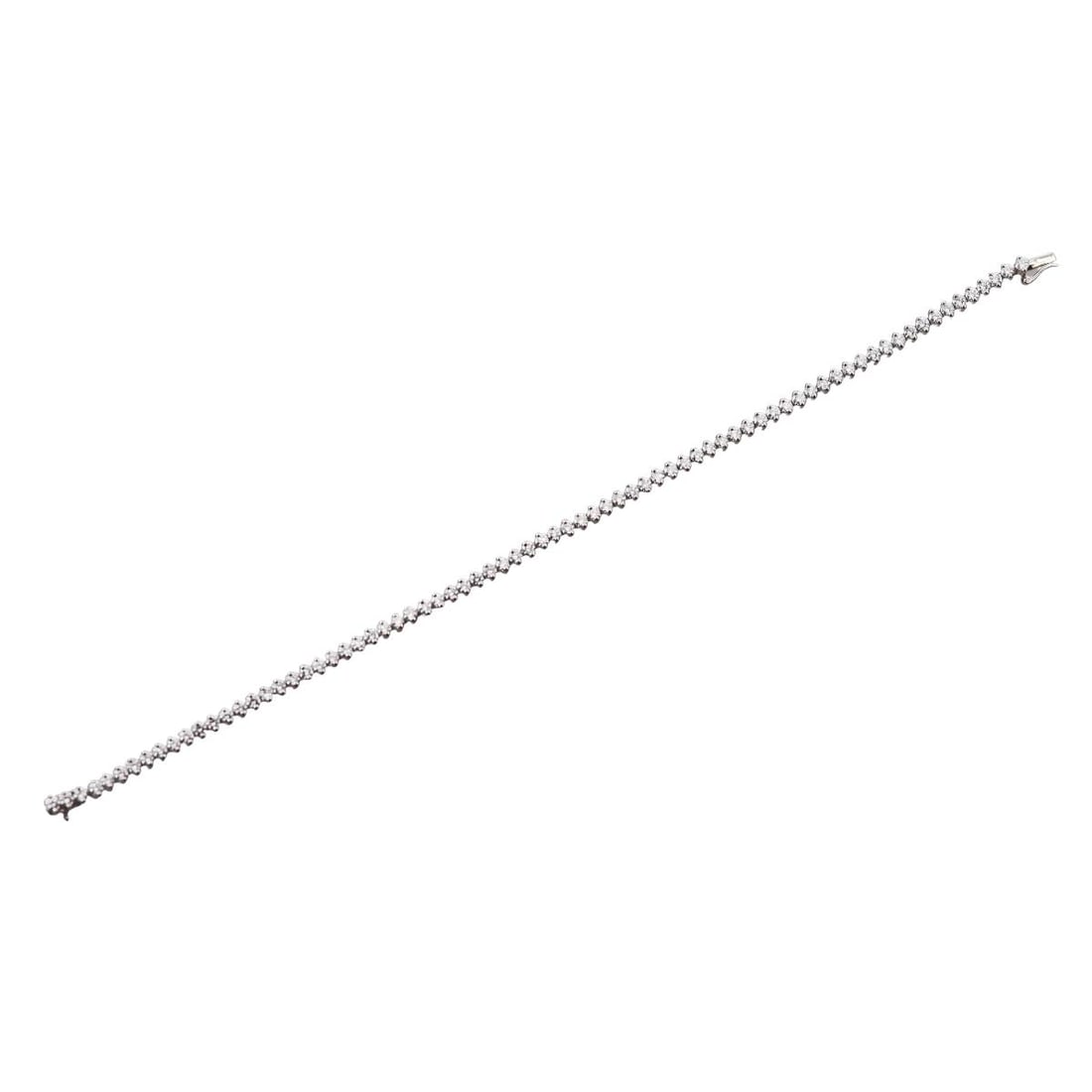 Platinum 3ctw Diamond Tennis Bracelet (1 of 5)