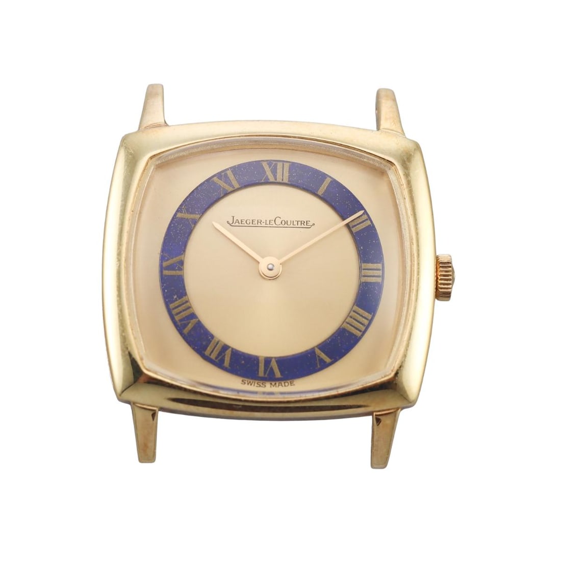 1970s Jaeger LeCoultre 18k Gold Lapis Manual Wind Watch 9032: Metal : 18k Yellow Gold Designer : Jaeger LeCoultre Movement : Manual Wind - working order. Measurements : Case 28mm x 25mm, no band. Reference/Model: : 9032. Functions