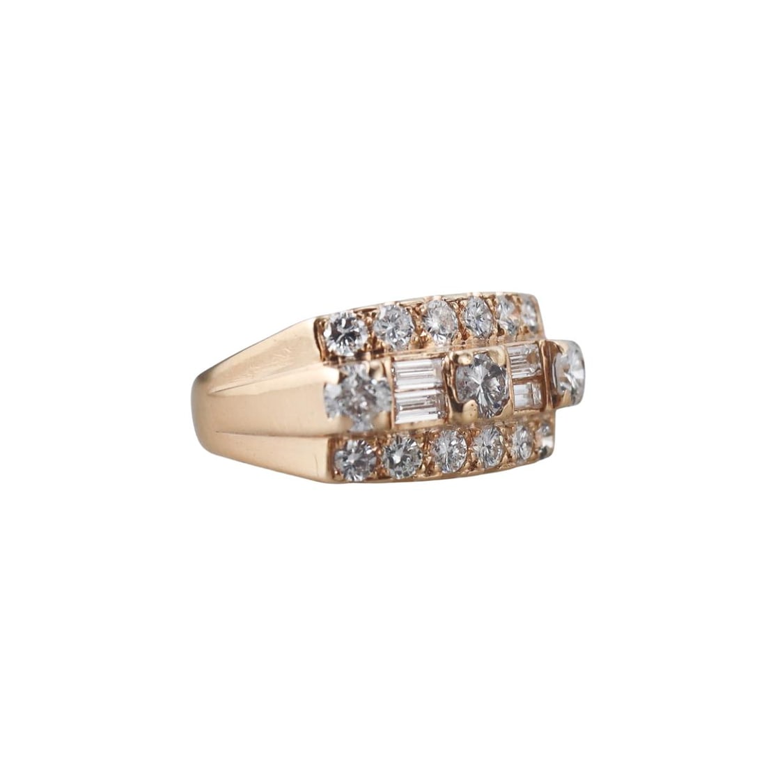 14k Gold Diamond Ring - 2