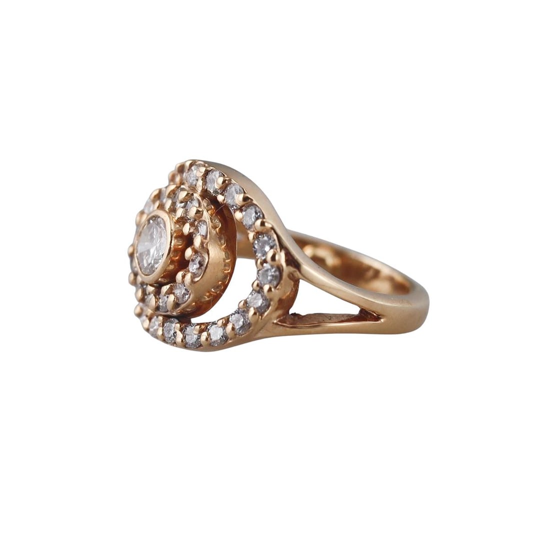 14k Gold Diamond Ring - 2