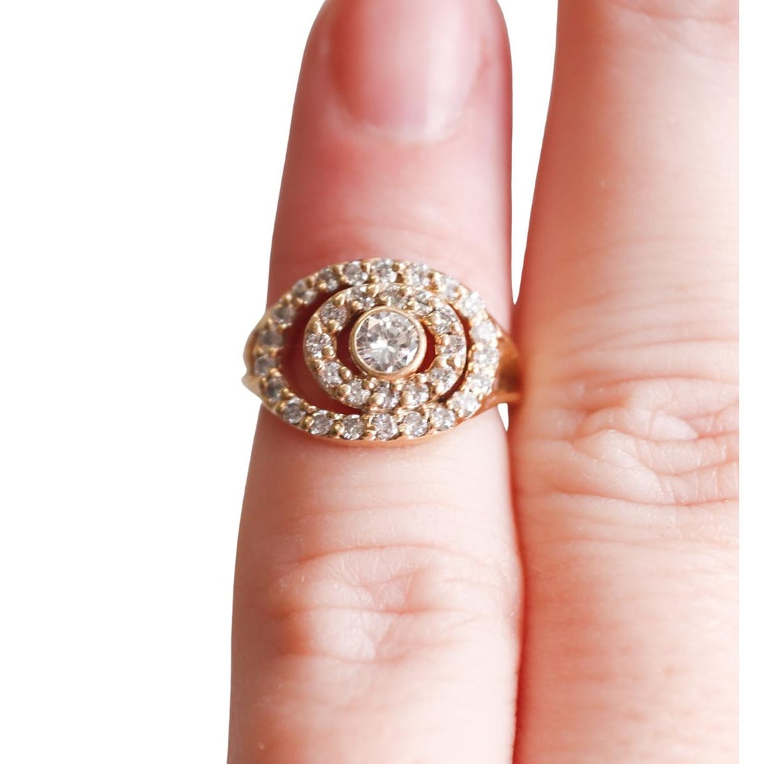 14k Gold Diamond Ring - 4
