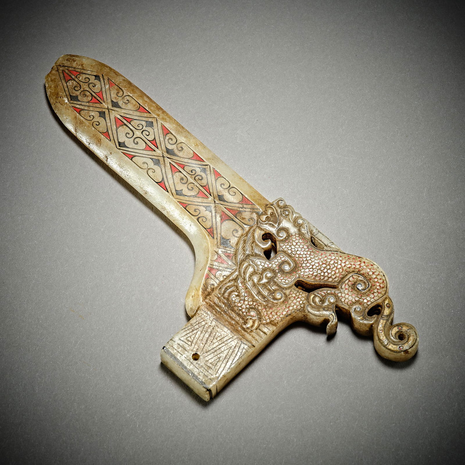 Han Dynasty of China,Hetian Jade Ge (1 of 8)