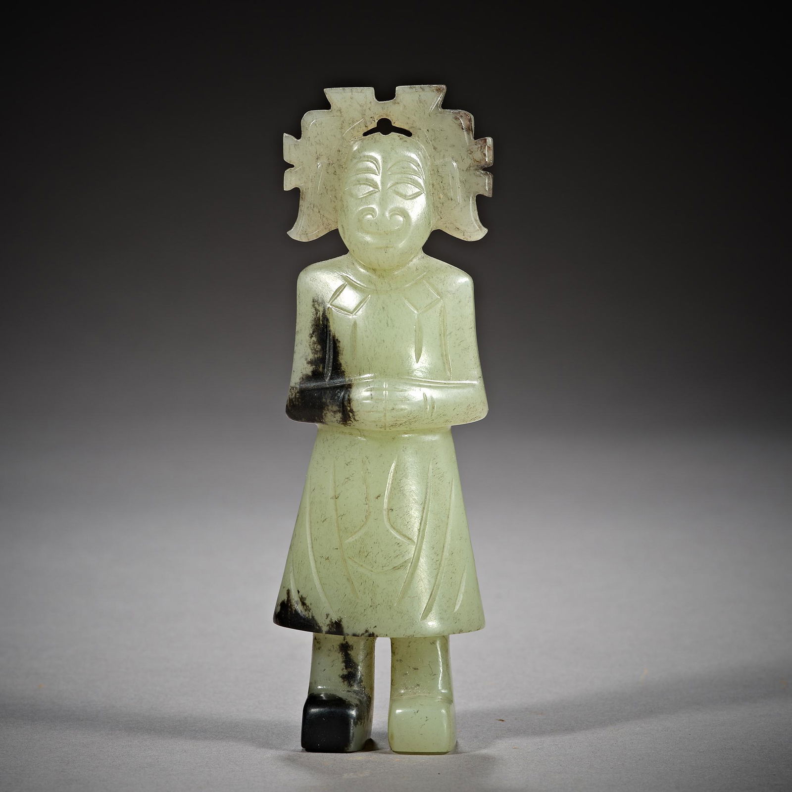 Shang Dynasty of China,Hetian Jade Man (1 of 8)
