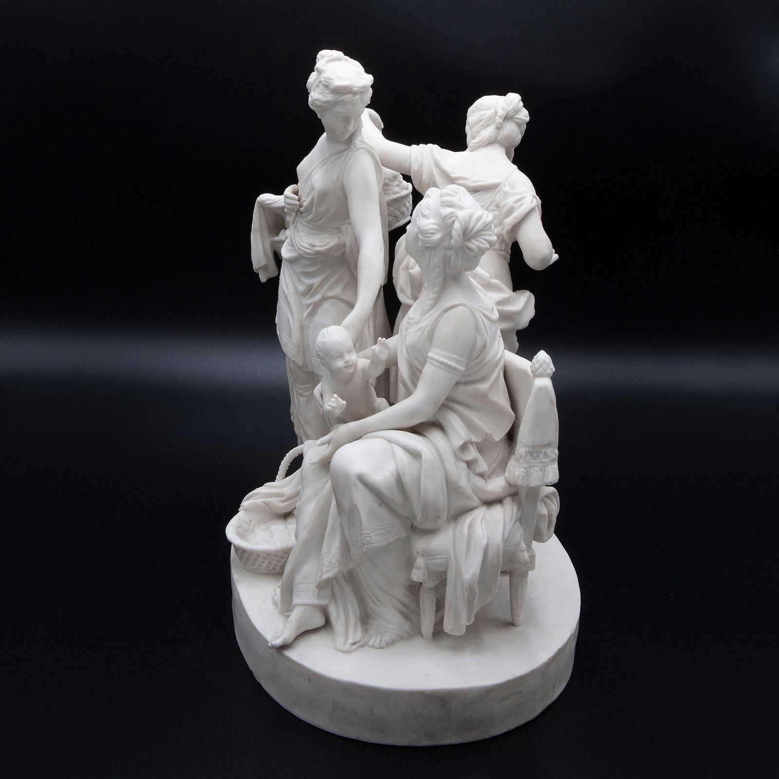 Large bisque porcelain figure, France 1800 circa (1 of 12)