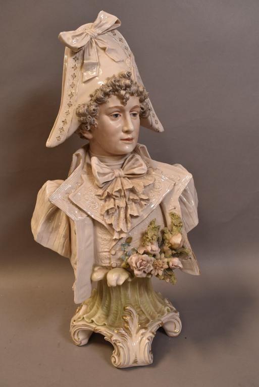 AMPHORA TEPLITZ PORCELAIN BUST OF MAN (1 of 4)