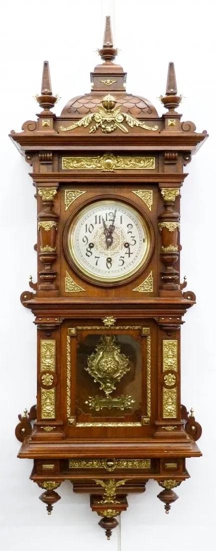 Impressive Lenzkirch German Gilt Brass Mounted Wall (1 of 12)