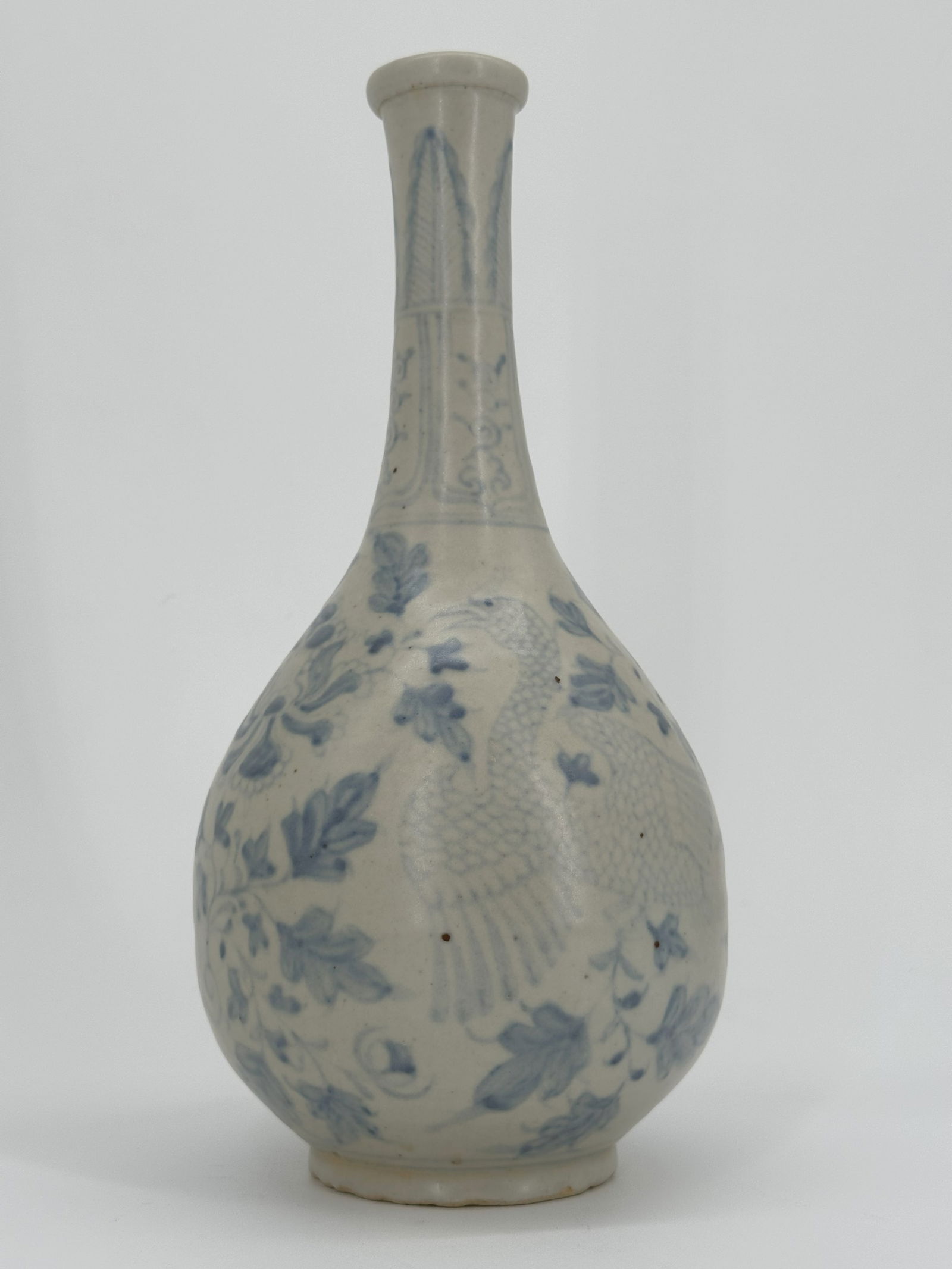 A 18th Century Korean Blue and White Porcelain Globular Form Vase (1 of 5)