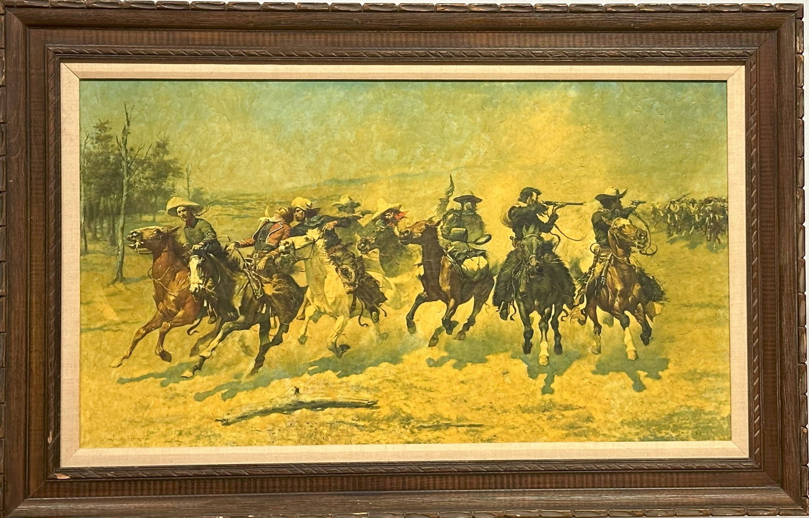 A Dash For The Timber, 1889, From "Frederic Remington" ( 1861-1909), An American Painter (1 of 5)