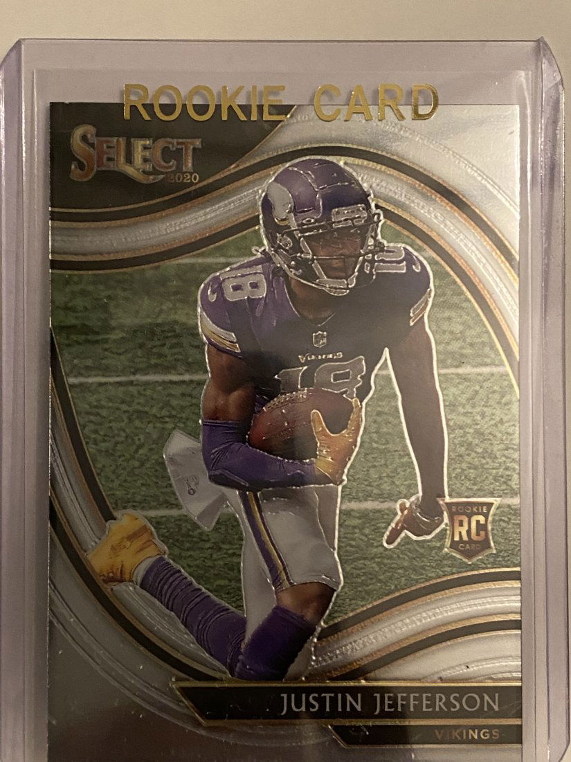 2020 Panini Select Field Level Justin Jefferson RC (1 of 2)