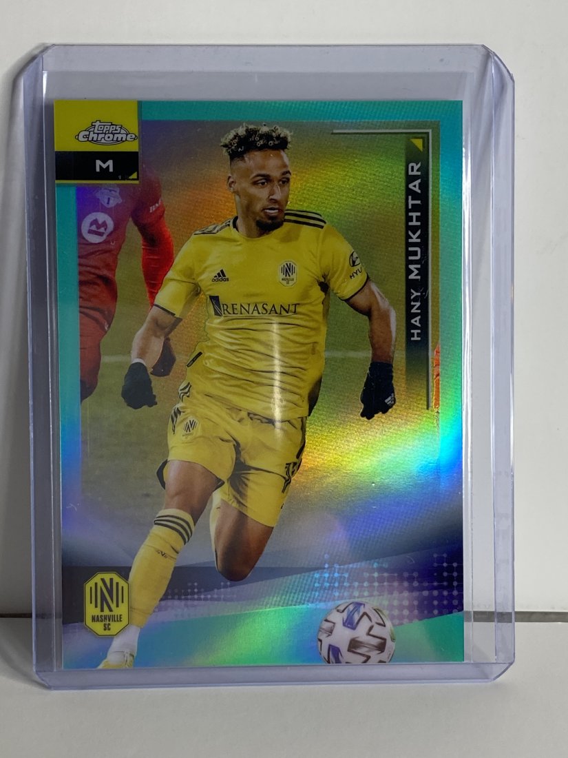 2021 TOPPS CHROME MLS AQUA REFRACTOR HANY MUKHTAR #264 (1 of 2)