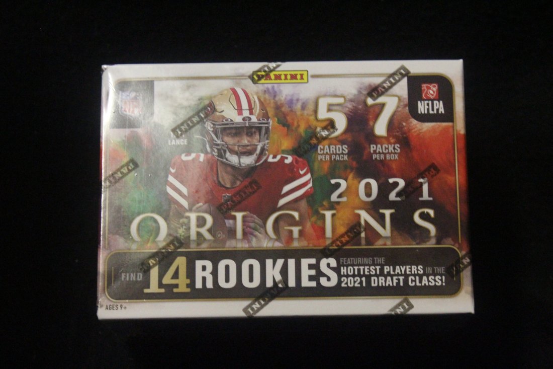 2021 PANINI ORIGINS NFL FOOTBALL BLASTER SEALED BOX: 2021 PANINI ORIGINS NFL FOOTBALL BLASTER SEALED BOX