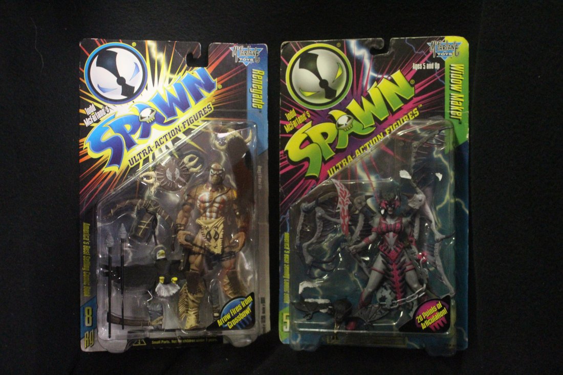 MCFARLANE SPAWN RENEGADE & WIDOW MAKER ACTION FIGURES (1 of 3)