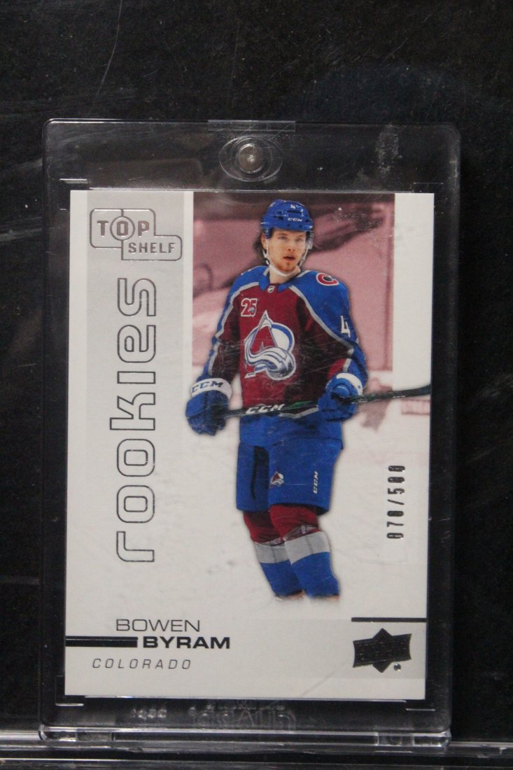 20-21 UD EXTENDED BOWEN BYRAM TOP SHELF ROOKIES #70/500 (1 of 2)