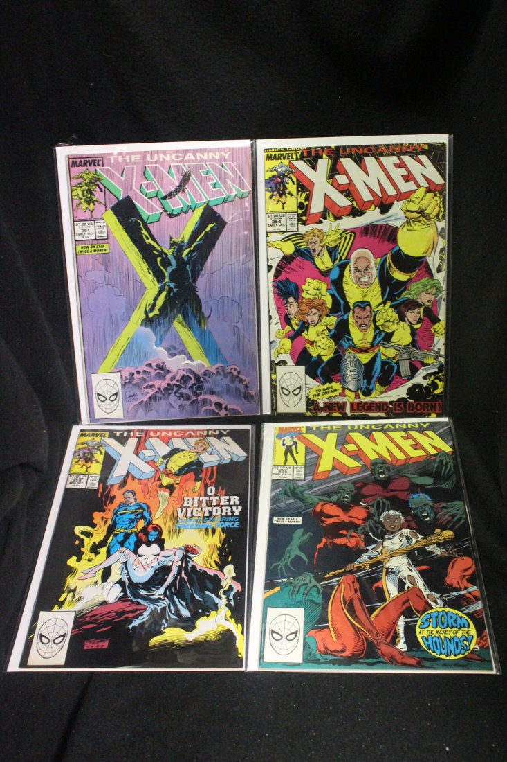 Uncanny X-men #251, #254, #255 & #265 Set of 4 Comics (1 of 5)