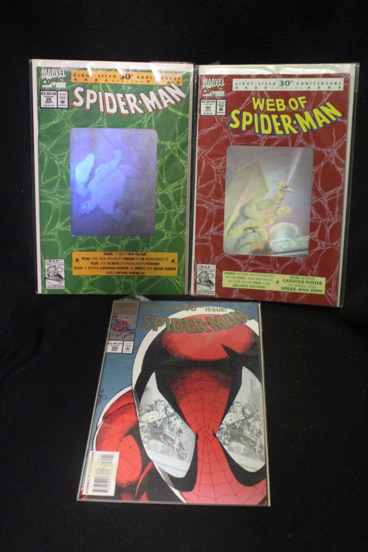 Web of Spider-man #30, Spider-man #26 & #50 Lot of 3 Comics (1 of 4)
