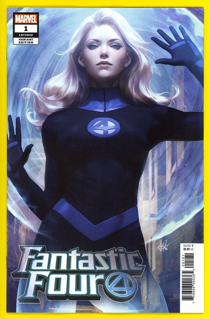 FANTASTIC FOUR #1 STANLEY ARTGERM LAU INVISIBLE WOMAN VARIANT COVER (1 of 1)