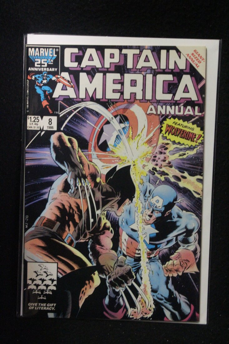 CAPTAIN AMERICAN ANNUAL #8 CAPTAIN AMERICA VS WOLVERINE (1 of 1)