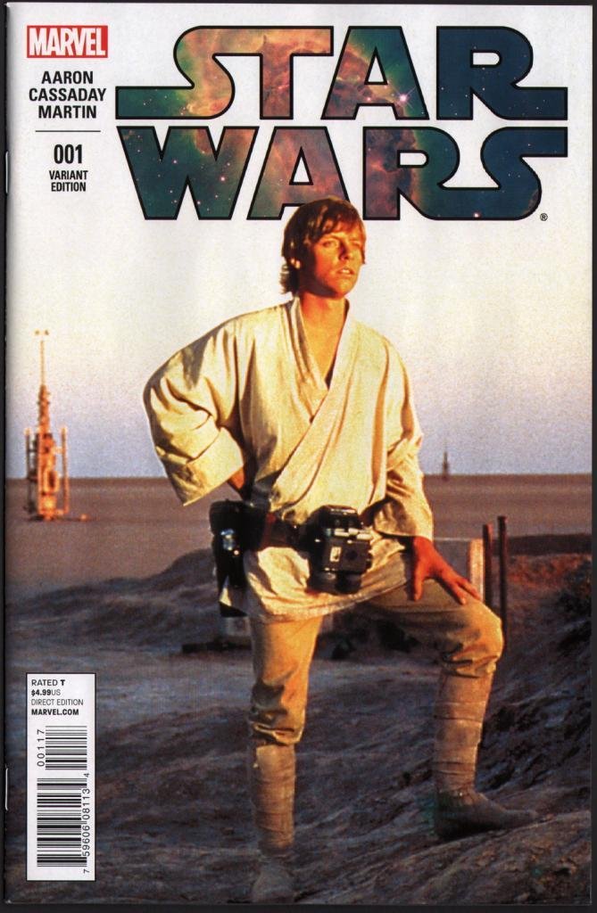 STAR WARS #1 MOVIE PHOTO VARIANT COVER LUKE SKYWALKER 1:15 (1 of 1)